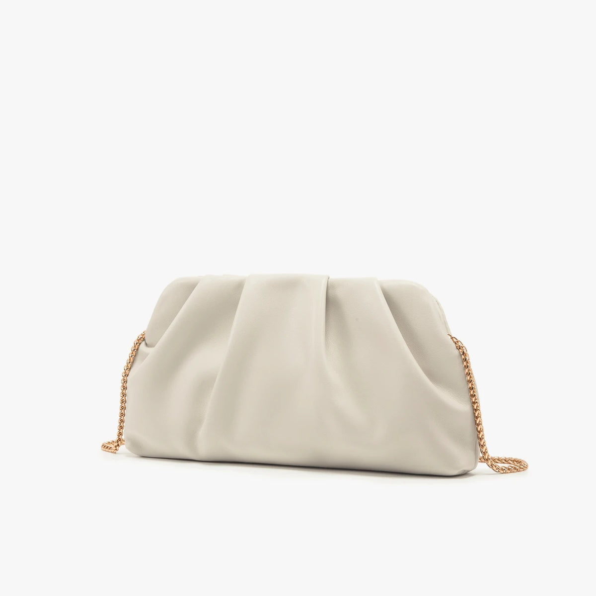 Elegant Chain Shoulder Bag with Crystal Accents