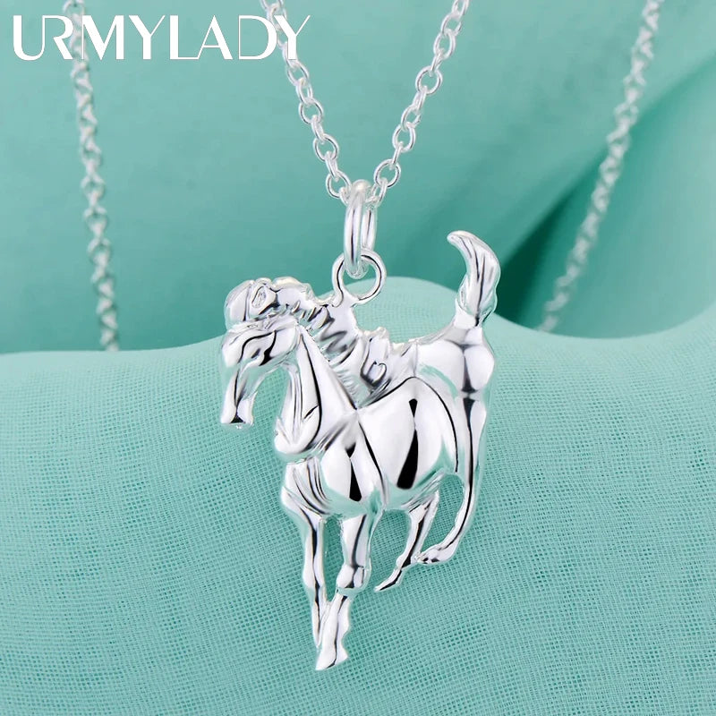 Sterling Silber Pferdekette