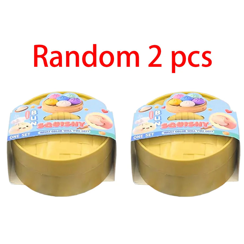 Colorful Simulated Dumpling Squishy Toy