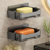 No-Drill Wall Mounted Soap Holder with Drainage