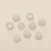 Decorative Flower Bead Caps for Jewelry Making – 50 Pack