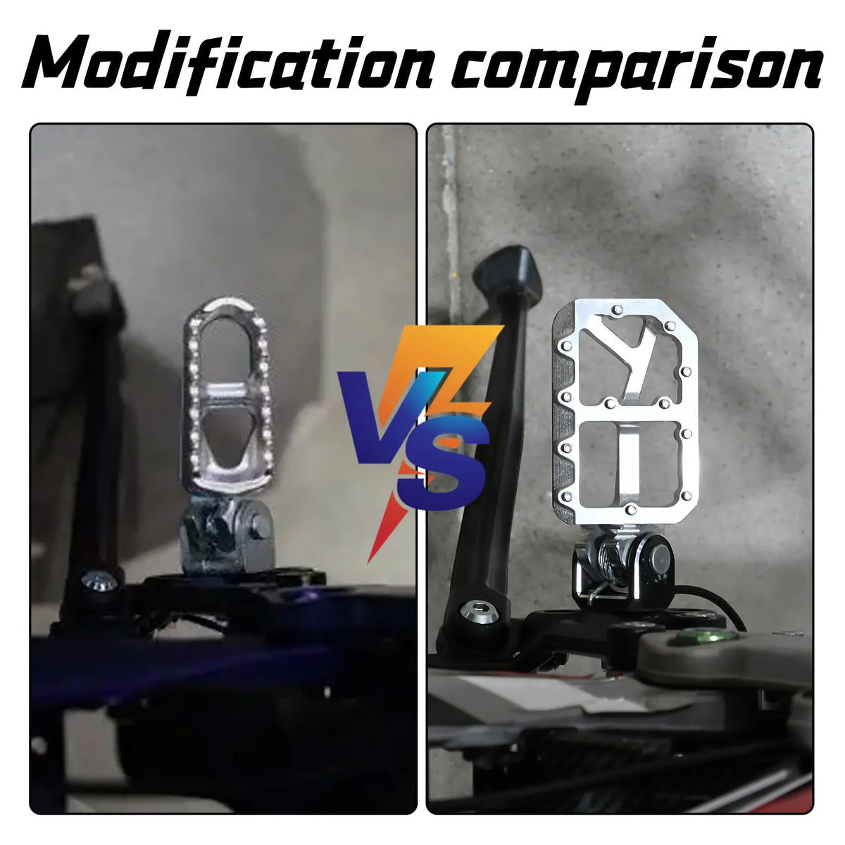 Durable Aluminum Footpegs with Pedal Bracket for Electric Dirt Bikes