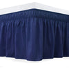 Wrap-Around Ruffle Bed Skirt with Elastic Belt - 15 Inch Drop