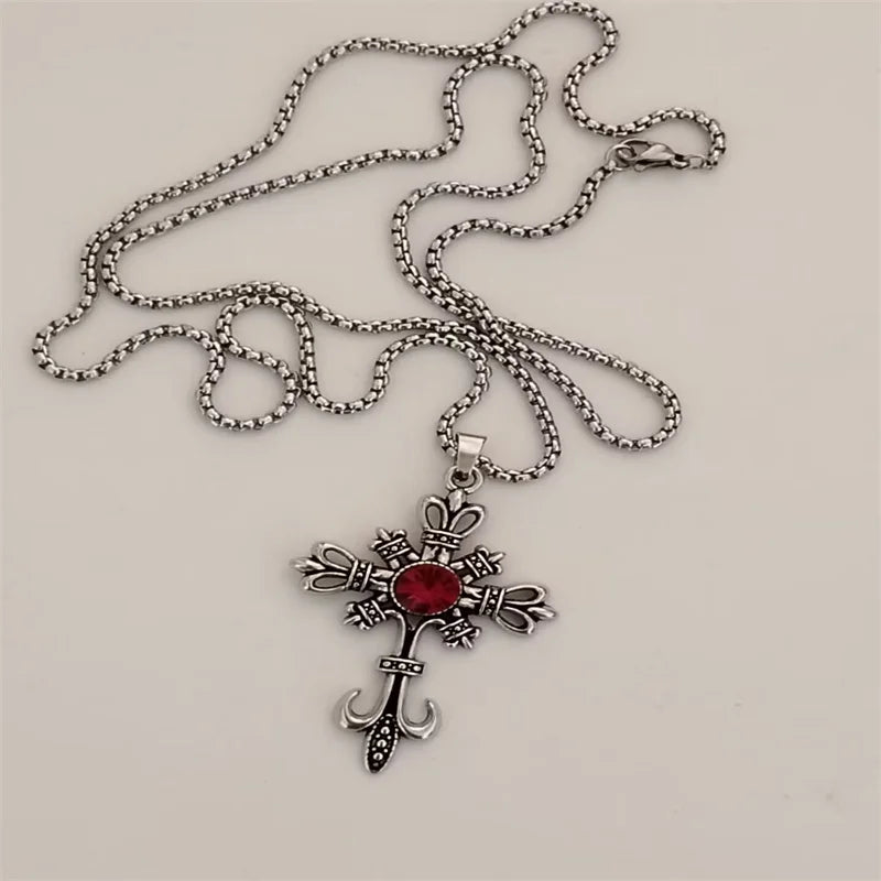 Vintage Cross Pendant Necklace