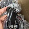 5-Pack 3-Inch Swivel Casters with Brakes and Threaded Stems