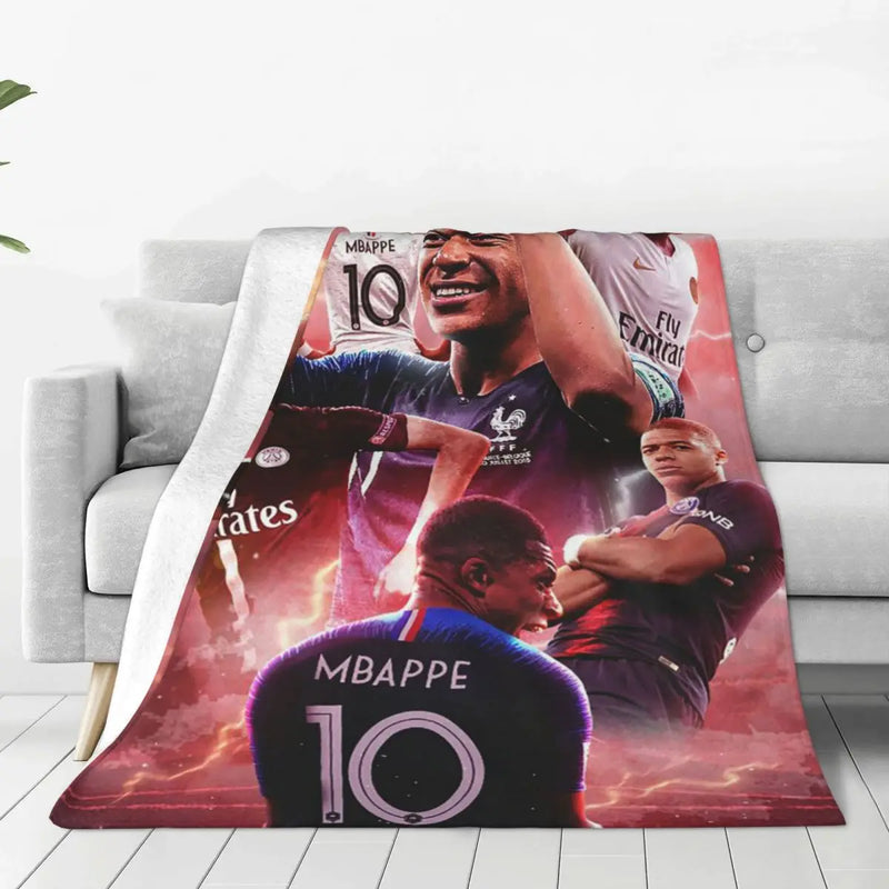 Manta de Fútbol para Fans de Mbappé