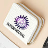 Premium PU Leather Compact Wallet with Double Zipper and Coin Pocket