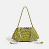 Handwoven Hobo Shoulder Bag with Large Inner Pocket