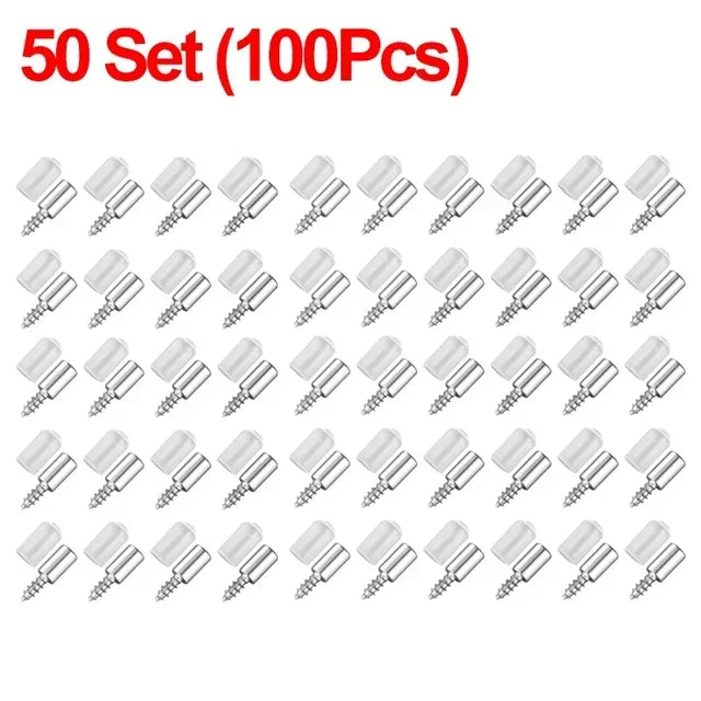 Self-Tapping Shelf Support Pins with Non-Slip Silicone Sleeves