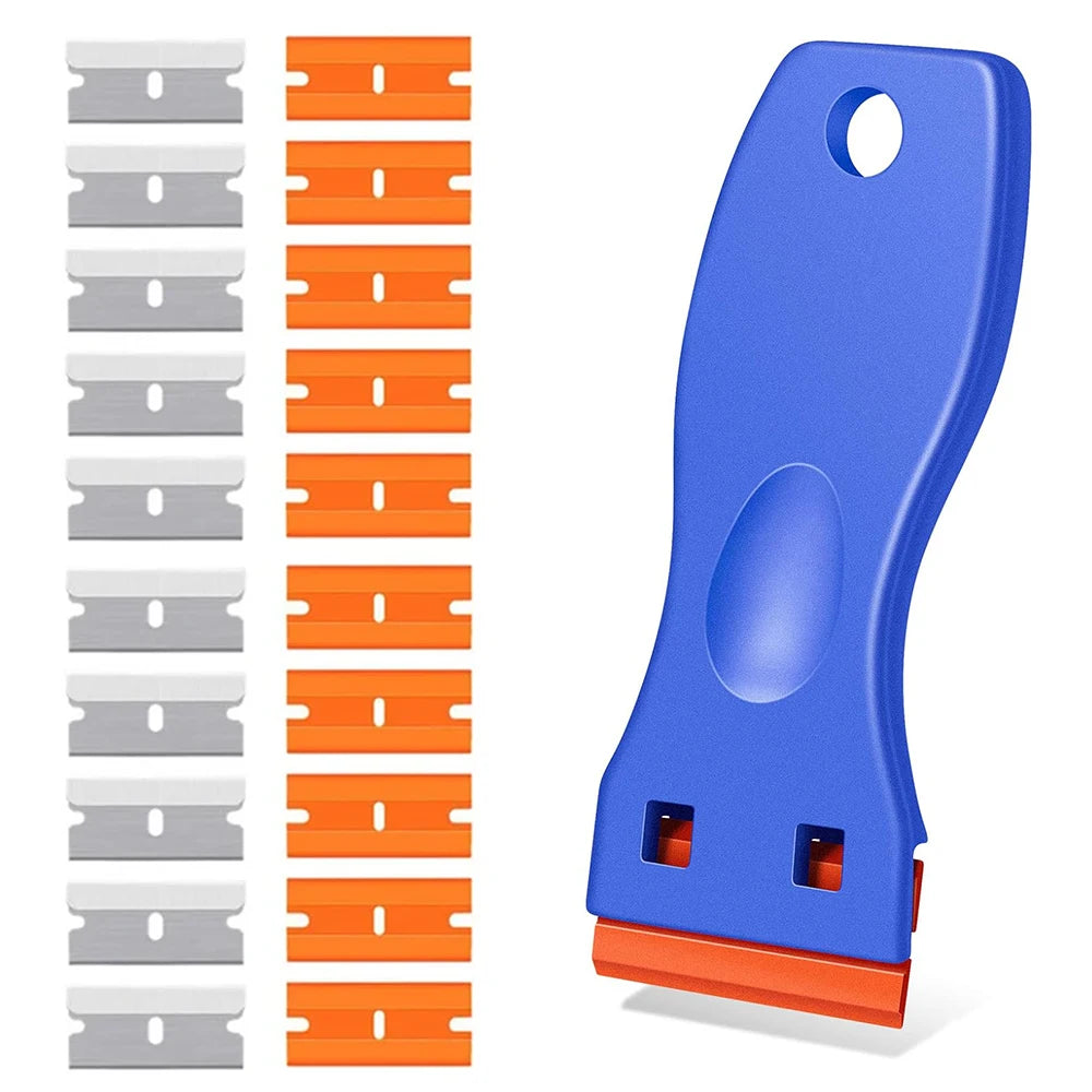 Plastic Razor Blade Scraper for Sticker & Label Removal