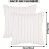 Striped Corduroy Throw Pillow Cover
