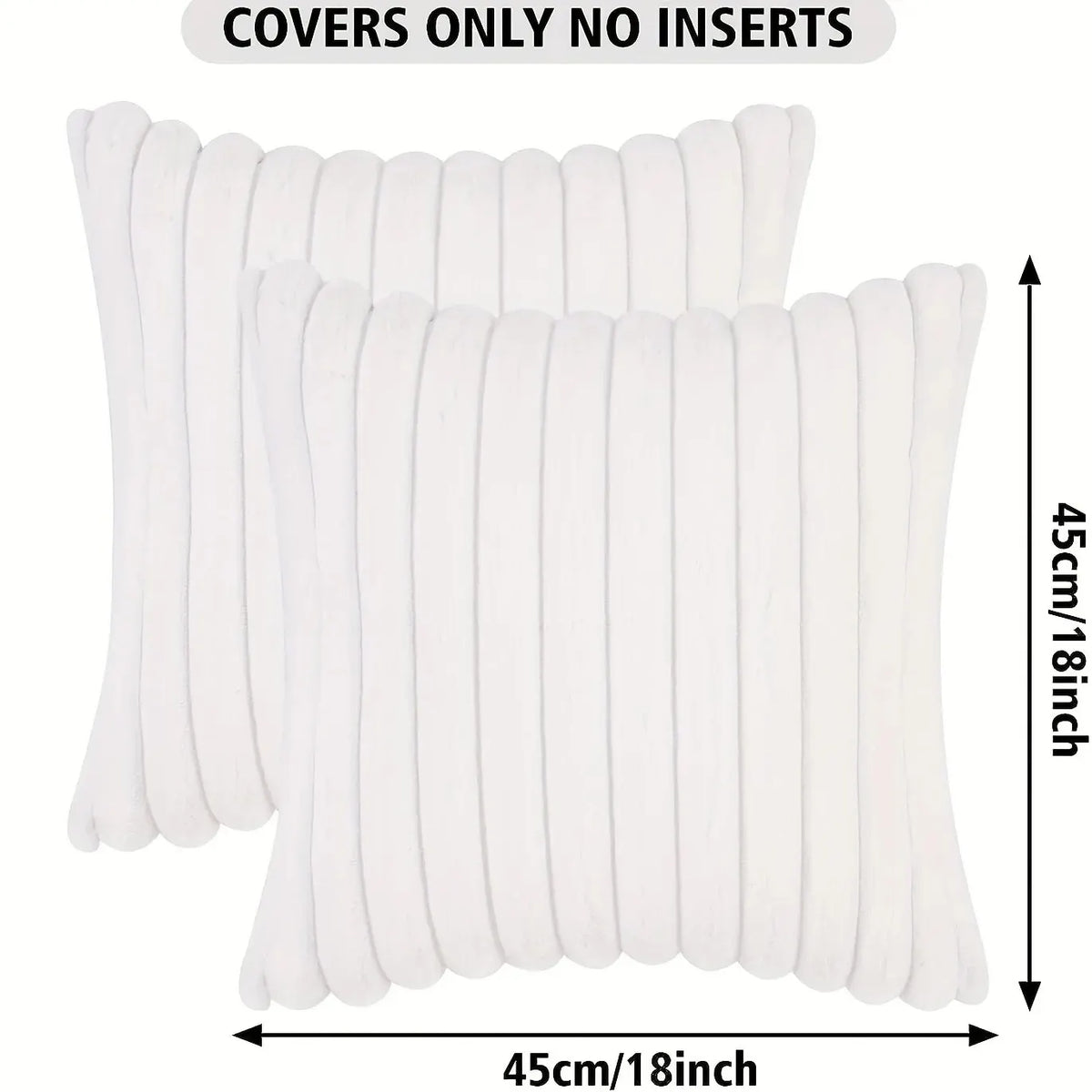 Striped Corduroy Throw Pillow Cover
