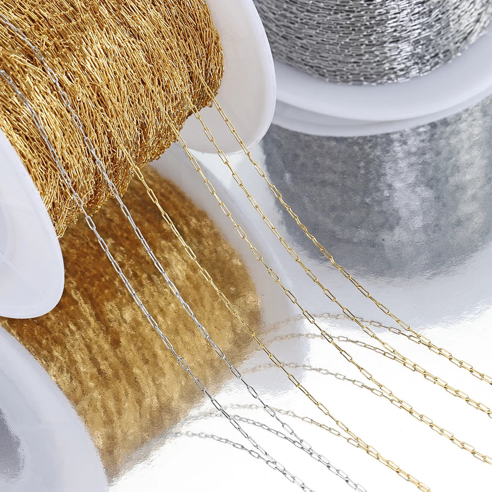 Gold Stainless Steel Cable Chain for Jewelry Making
