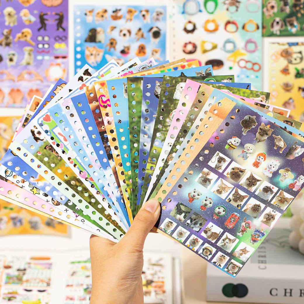 Tierkampf ausgeschnittene Sticker-Buch