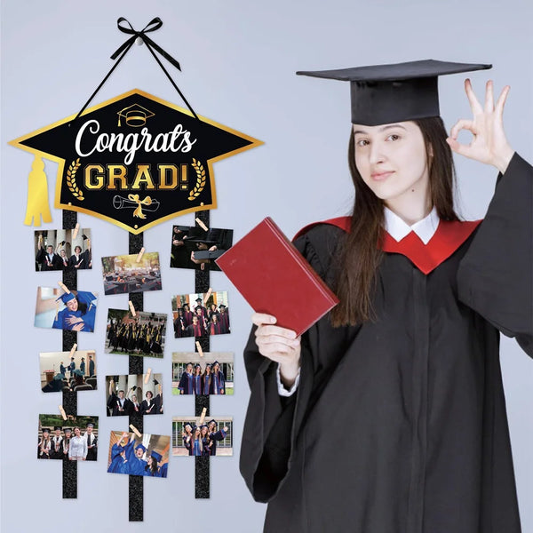 DIY Graduation Photo Door Hanger