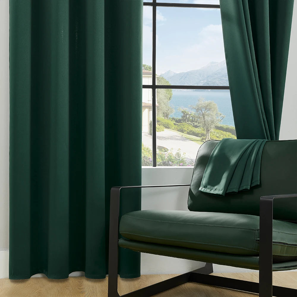 Solid Color Blackout Curtain for Bedroom and Living Room