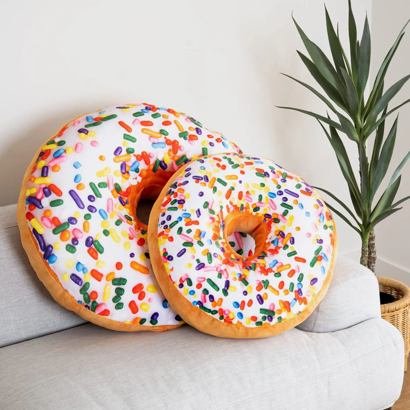 3D Donut Throw Pillow