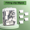 Compact Push Stapler with Reusable Clips