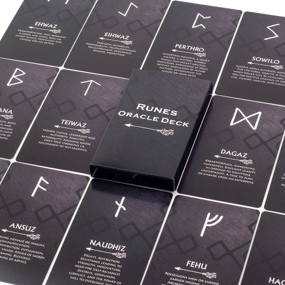 Tarot Runes Oracle Card Deck - 26 Cards for Reflection & Insight