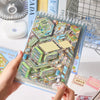 3D Miniature Scene Sticker Book – DIY Visual Stacking Decorative Stickers