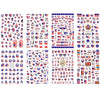 Patriotic American Flag Nail Art Stickers