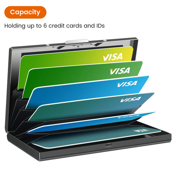 Minimalist Metal RFID-Blocking Card Wallet