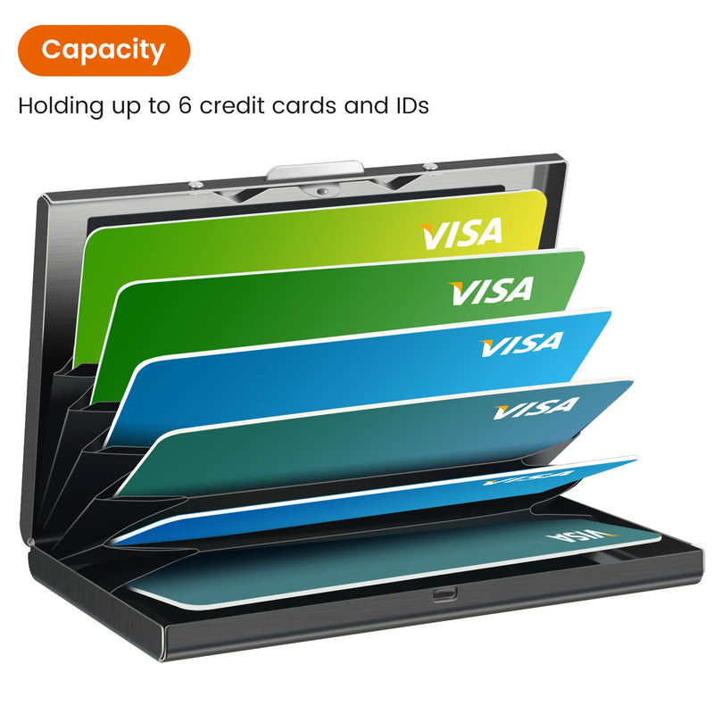 Minimalist Metal RFID-Blocking Card Wallet