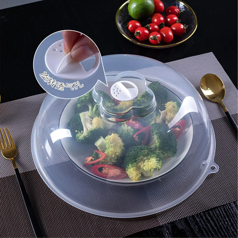 Microwave Splatter Guard with Adjustable Vent