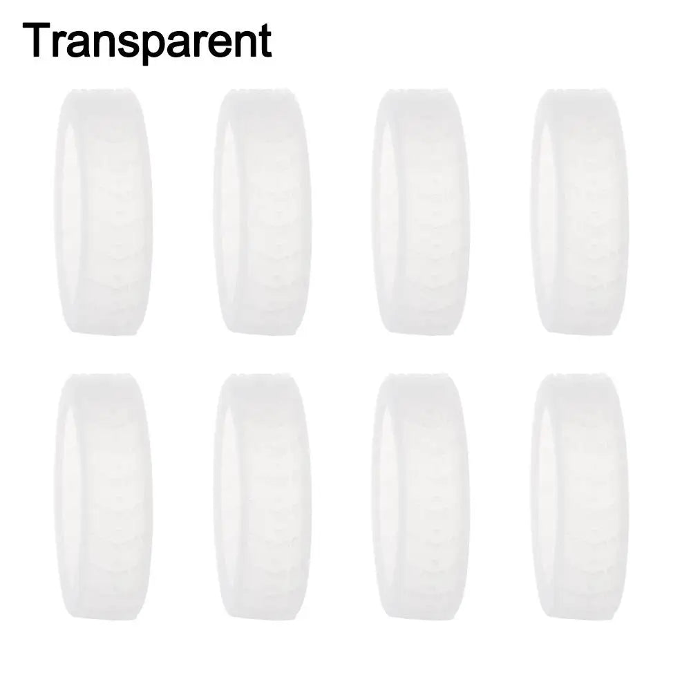 Silent Silicone Luggage Wheel Protectors (8-Pack)