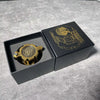 Golden Metal Revolver Dice Set for Tabletop RPGs