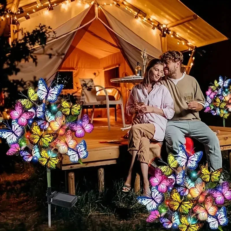 Solarbetriebene LED-Schmetterlings-Gartenlampen