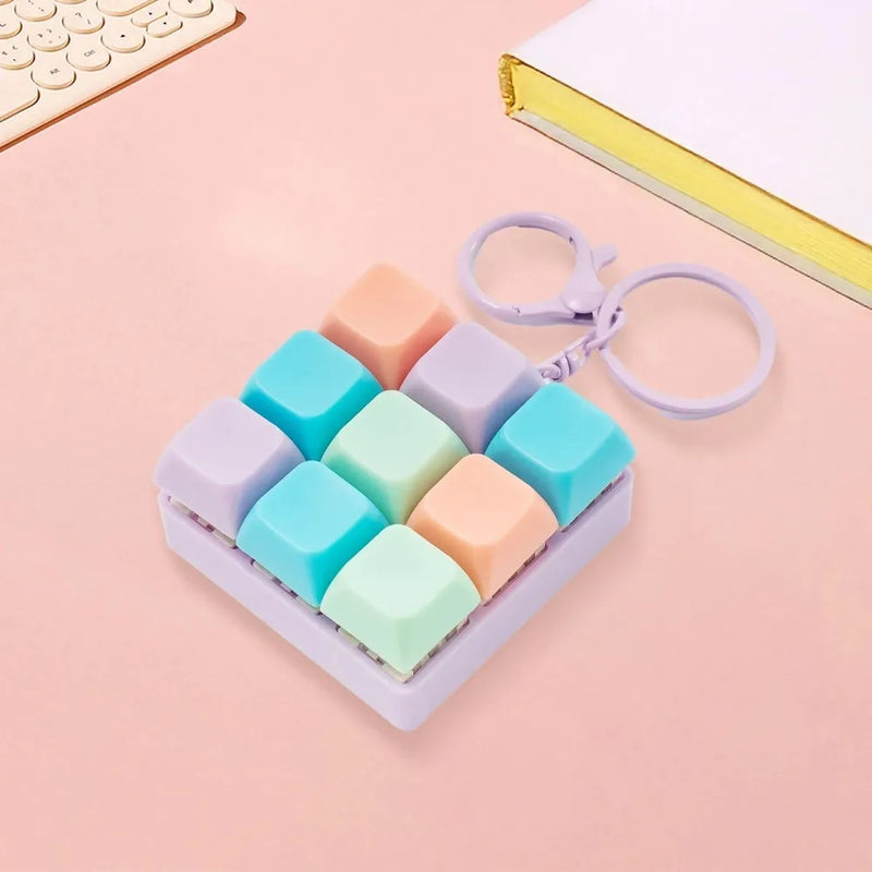 Mini Keyboard Fidget Keychain