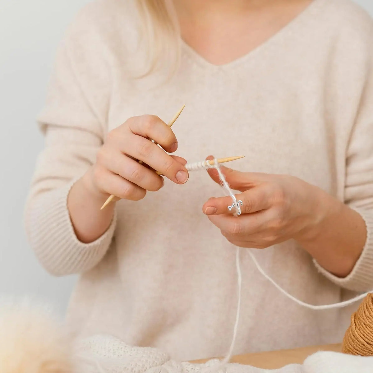 Cat-Themed Crochet Ring Set (3 Pieces)