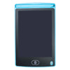 Blaue und schwarze, verstellbare LCD-Zeichen-Tablet für Kinder mit abgerundeter Form.