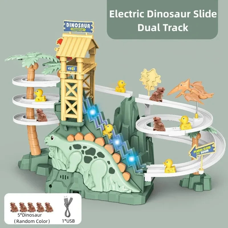 Electric Dinosaur Climbing Slide for Kids