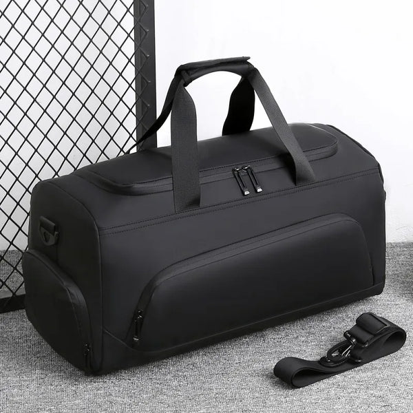 Large Capacity Travel Duffel Bag with Shoe Compartment