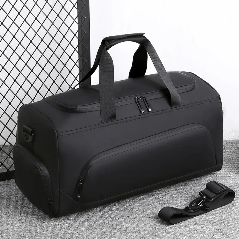 Large Capacity Travel Duffel Bag with Shoe Compartment