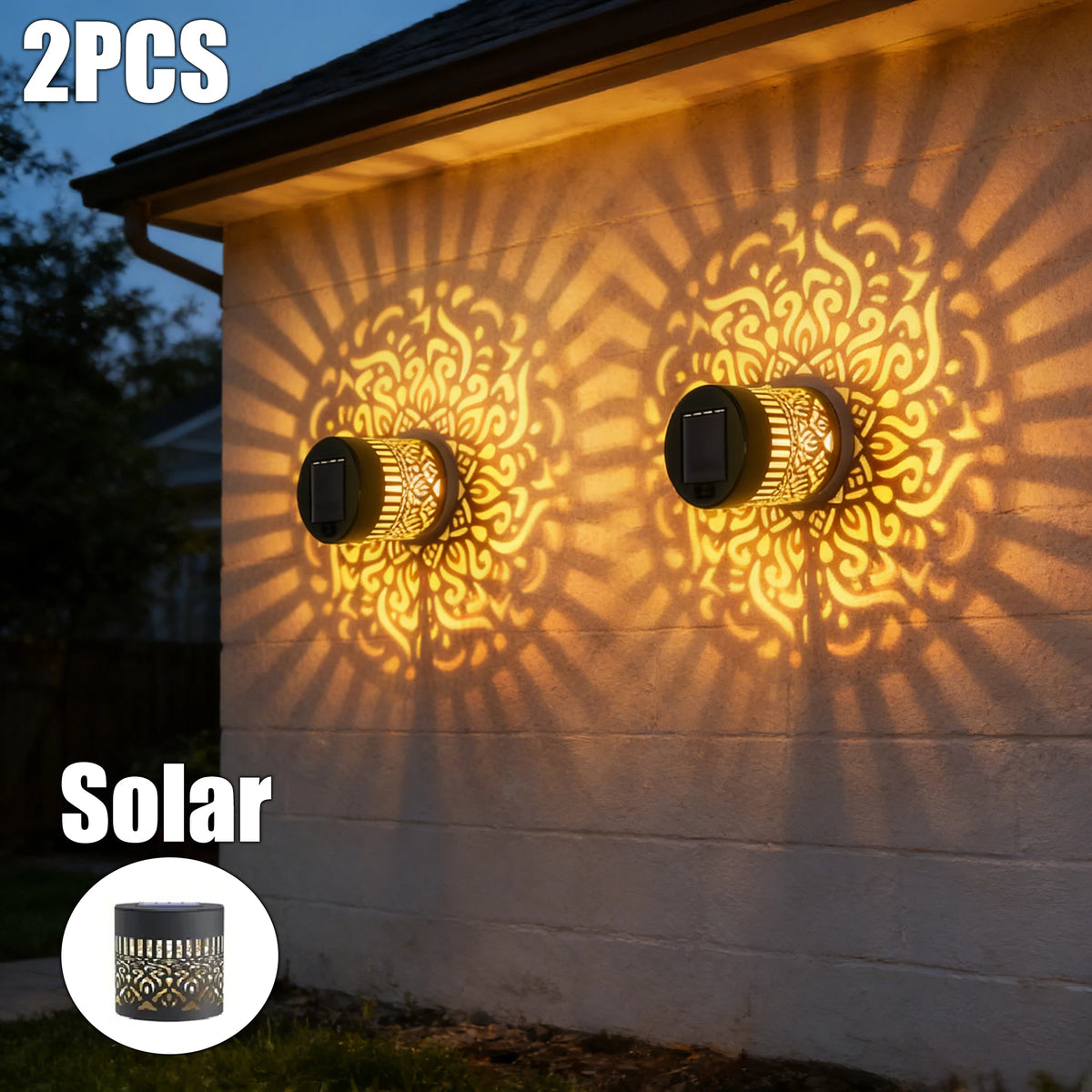 Solar Mandala Projection Lights
