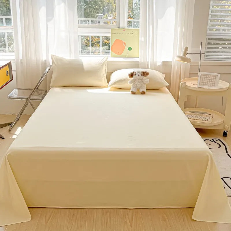 Organic Cotton Percale Bed Sheet Set with Pillowcases