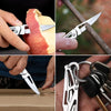 Folding Stainless Steel Fruit Knife with Non-Slip Handle