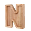 Wooden Alphabet Piggy Bank – Educational Coin Savings Box