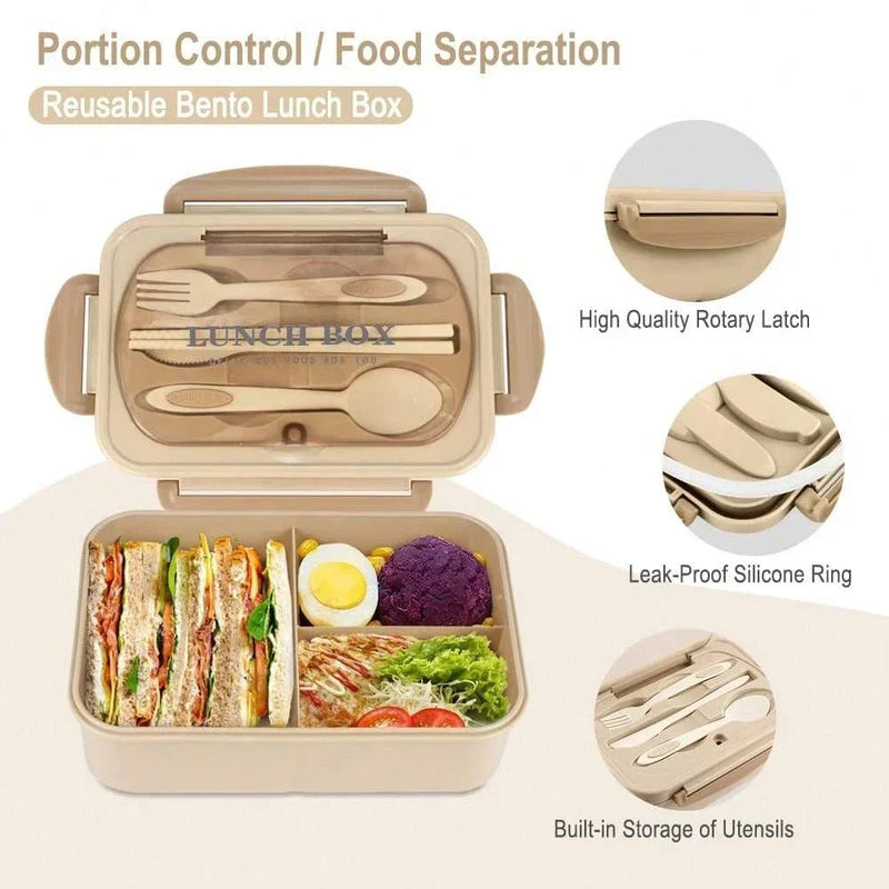 4-Compartment Bento Lunch Box