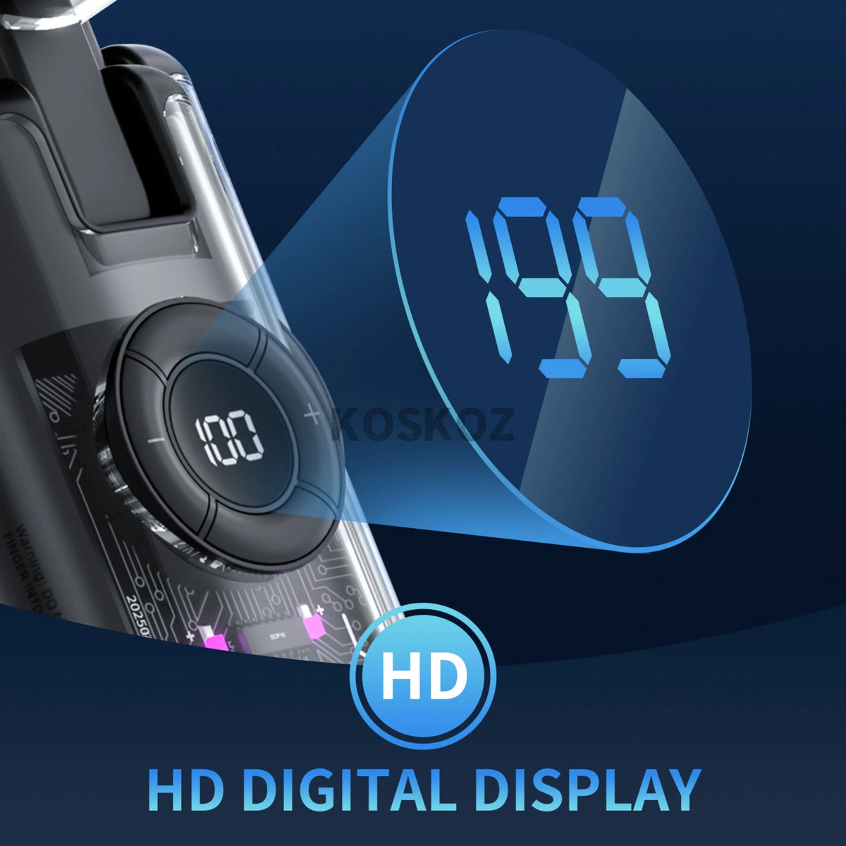 Portable Handheld Cool Mist Fan with LED Display
