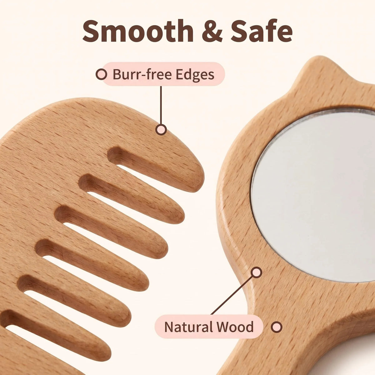 Wooden Makeup Toy Set for Kids Pretend Play