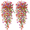 UV-Resistant Hanging Artificial Flowers – Silk-Like Outdoor Decor (Mixed Colors)