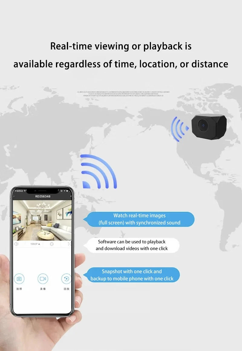 Cámara de Seguridad WiFi Interior Compacta