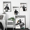 UFC Fighter Canvas Wall Art - MMA Boxing Poster for Gym & Man Cave Decor