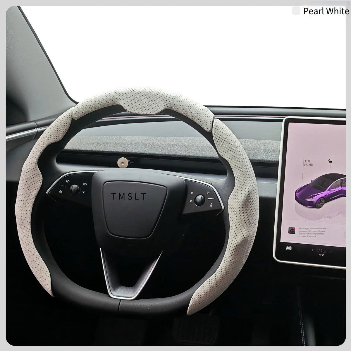 Perforated Leather Car Steering Wheel Cover