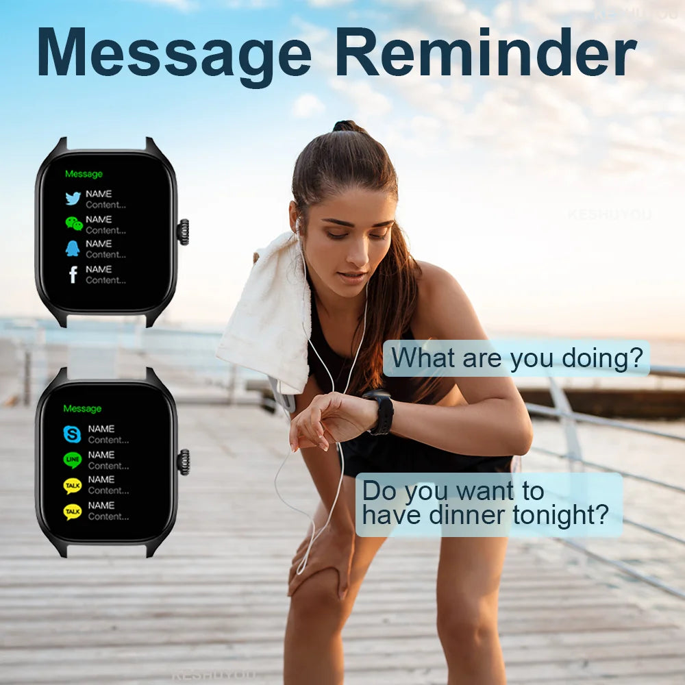Smart Fitness- und Kommunikationsuhr