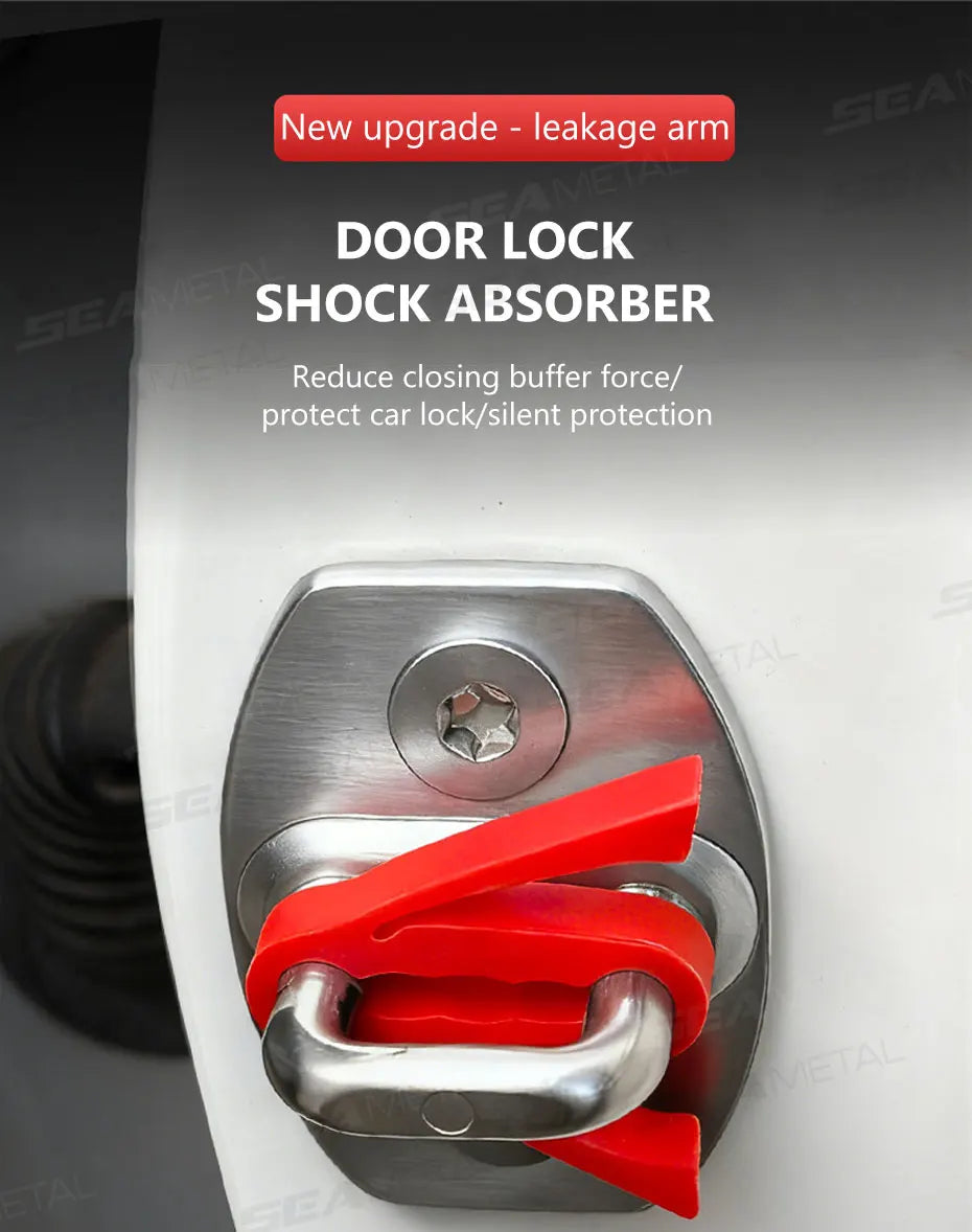 Silicone Car Door Lock Protection Pads (Set of 4)